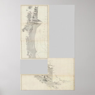 Map of the Republic of Chile 915 Poster