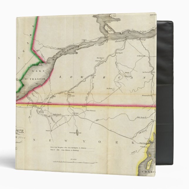 Map of the River St. Lawrence and Adjacent Country Binder (Front/Inside)