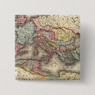 Map of the Roman Empire 2 Inch Square Button