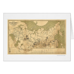 Map of the Russian Empire's Precious Metals 1890