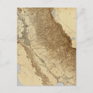 Map Of The San Joaquin Postcard