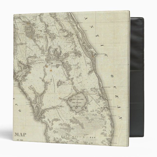 Map Of The Seat Of War In Florida Binder (Front/Inside)