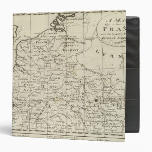 Map of the Seat of War in France Binder