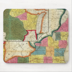 Map of the Settled Wisconsin Territory Mouse Pad
