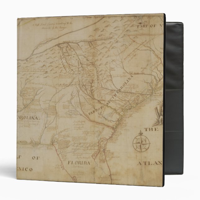 Map of the Southeastern part of North America, 172 Binder (Front/Inside)