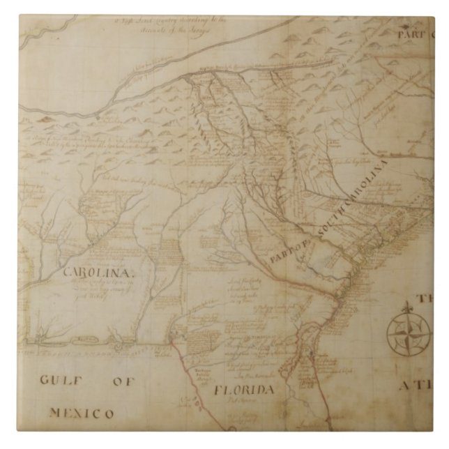Map of the Southeastern part of North America, 172 Tile (Front)