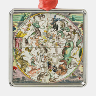 Map of the Southern Hemisphere, from 'The Celestia Metal Ornament