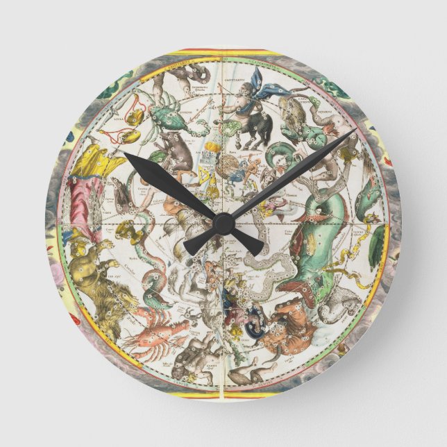 Map of the Southern Hemisphere, from 'The Celestia Round Clock (Front)