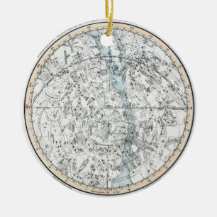 Map of The Southern Hemisphere Plate XXVIII Ceramic Ornament