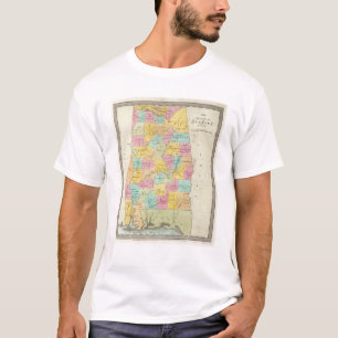 Map of the State of Alabama T-Shirt