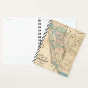 Map of the State of California Planner
