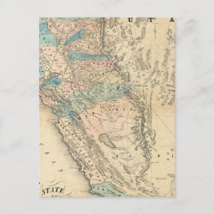 Map of the State of California Postcard