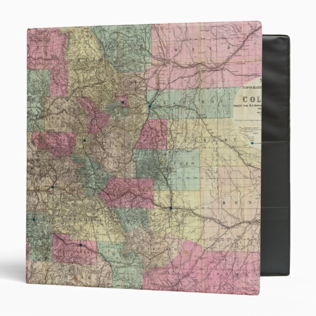 Map of the State of Colorado Binder (Front/Inside)