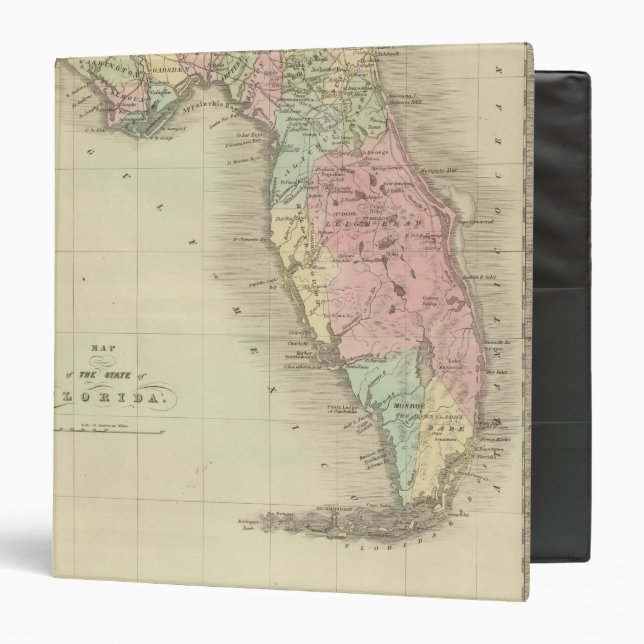 Map of the State of Florida Binder (Front/Inside)