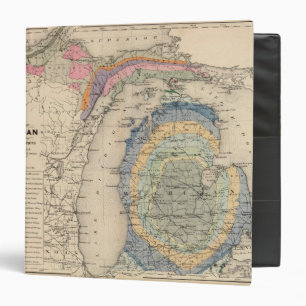 Map of the State of Michigan Binder