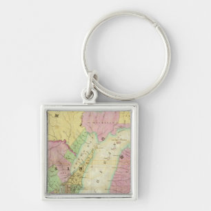 Map of the State of Michigan Keychain