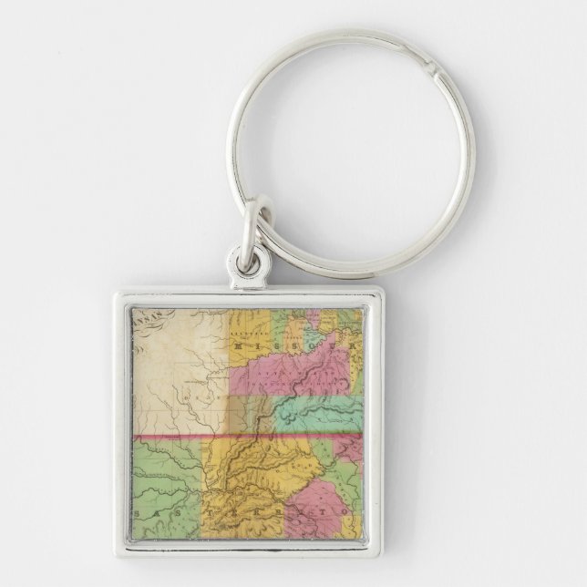 Map of the State of Missouri Keychain (Front)