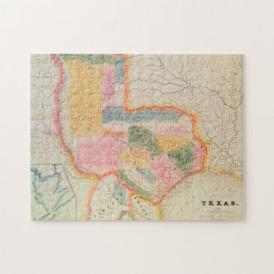 Map of the state of Texas   1835 Jigsaw Puzzle