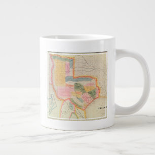 Map of the state of Texas   1835 Large Coffee Mug