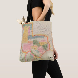Map of the state of Texas 1835 Tote Bag