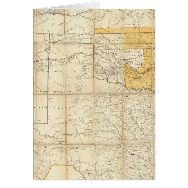 Map Of The States Of Kansas And Texas (Front)