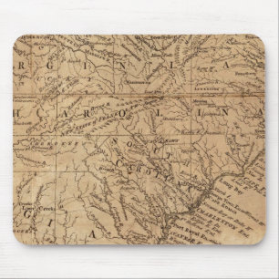 Map of the States of Virginia and North Carolina Mouse Pad