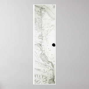 Map of the Suez Canal, c.1869 Poster