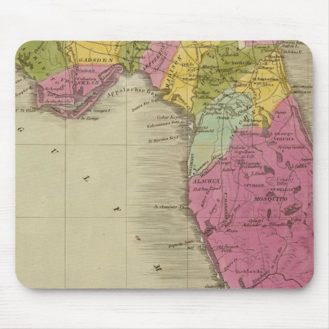 Map of the Territory of Florida Mouse Pad (Front)