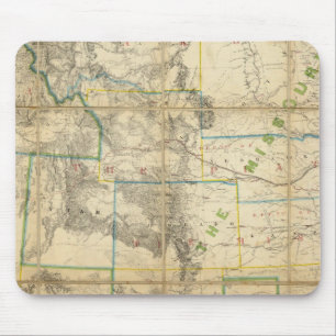 Map Of The Territory Of The United States 2 Mouse Pad