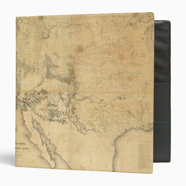 Map of The Territory of The United States Binder (Front/Inside)