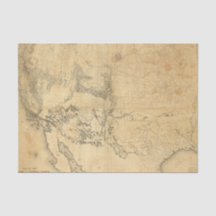 Map of The Territory of The United States Tissue Paper