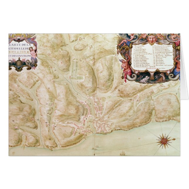 Map of the town and citadel of Bellisle (Front Horizontal)