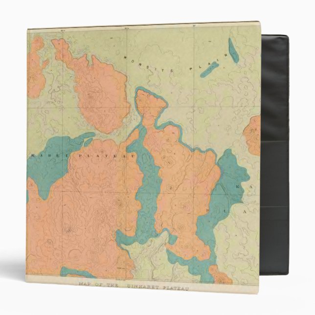 Map Of The Uinkaret Plateau Binder (Front/Inside)