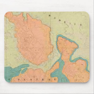Map Of The Uinkaret Plateau Mouse Pad