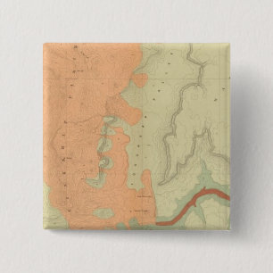 Map Of The Uinkaret Plateau South Half 2 Inch Square Button