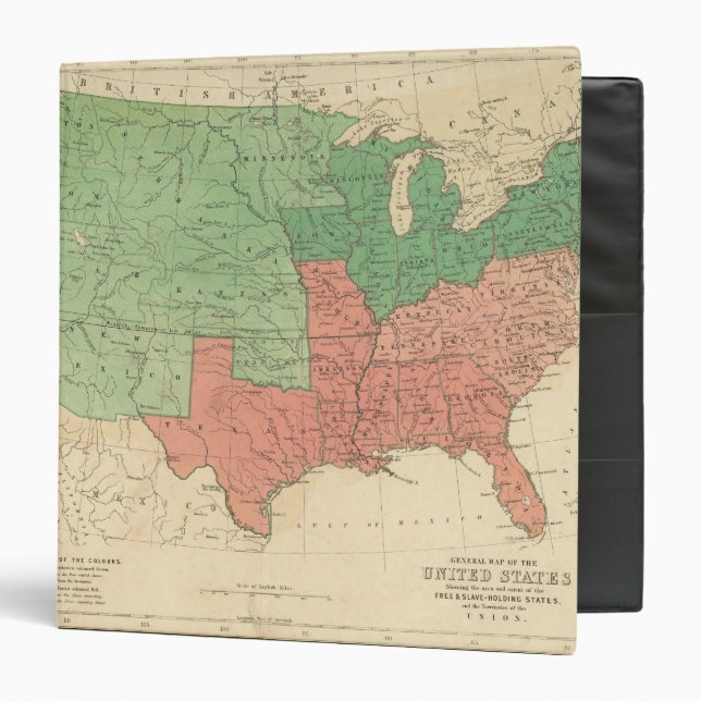 Map of The United States 2 Binder (Front/Inside)