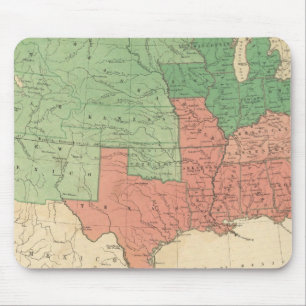 Map of The United States 2 Mouse Pad