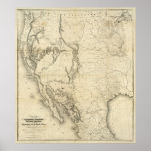 Map Of The United States 2 Poster