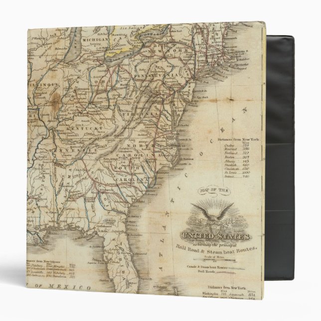 Map Of The United States 3 Binder (Front/Inside)