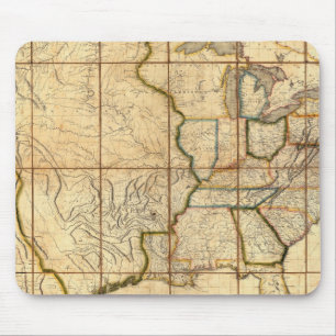 Map of the United States 3 Mouse Pad