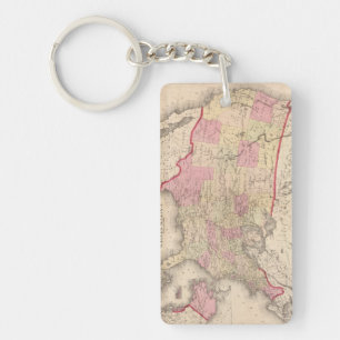 Map of the United States 5 Keychain
