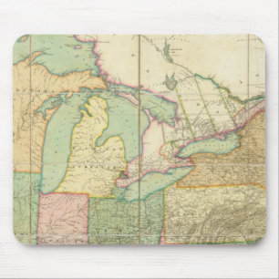 Map of the United States 6 Mouse Pad