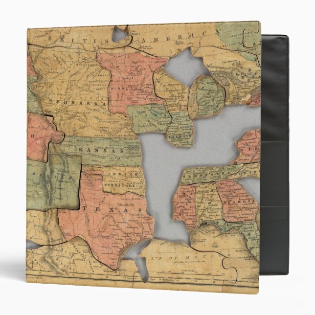 Map of the United States and Canada Binder (Front/Inside)