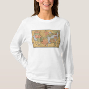 Map of the United States and Canada T-Shirt