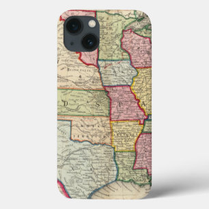 Map Of The United States, And Territories iPhone 13 Case
