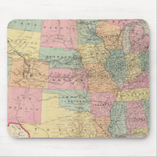 Map of the United States and Territories Mouse Pad