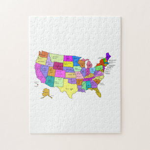 Map of the United States Jigsaw Puzzle