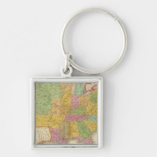 Map of The United States Keychain