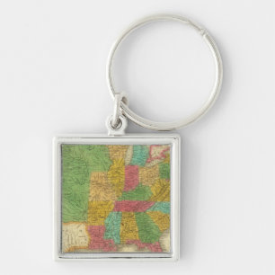 Map of the United States Keychain