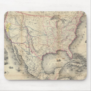 Map Of The United States Mouse Pad